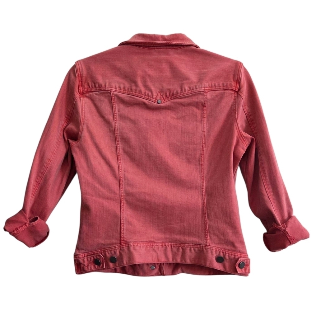 Liverpool Temma Coral Denim Jacket Women's Stretch Jean Jacket Small - Picture 15 of 16